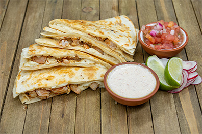 Chicken Quesadilla Mexican takeout near Barrington, New Jersey.