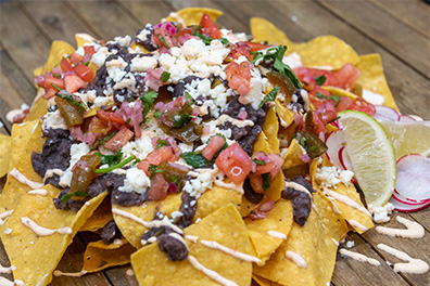 Nachos made at our Lawnside Mexican restaurant.