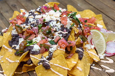 Nachos made at our Moorestown Mexican restaurant.
