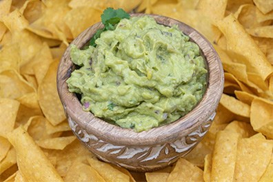 Chips and Guacamole prepared for Clementon Mexican food delivery.