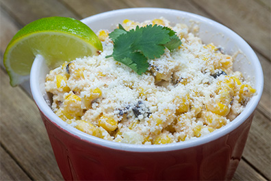 Elote Cup crafted for Gibbsboro Mexican restaurant delivery.